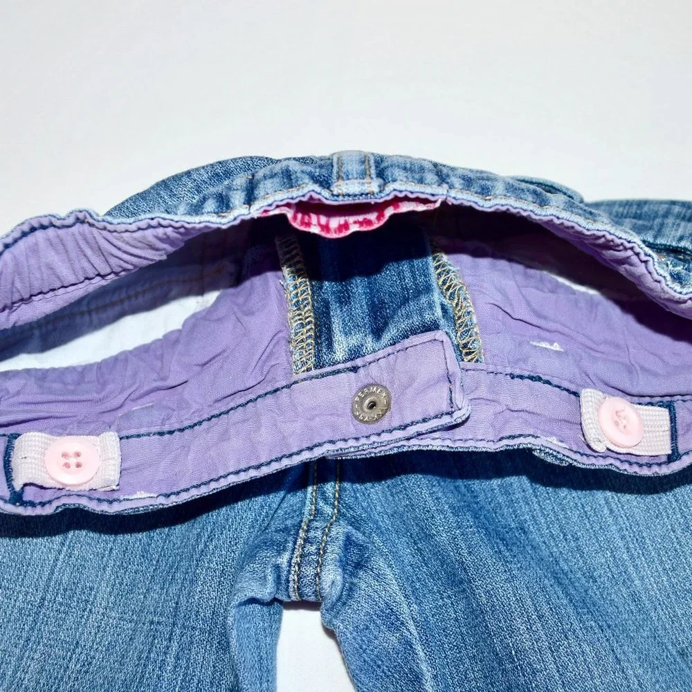Gap Denim Jeans with Embroidered Flowers - Size 5